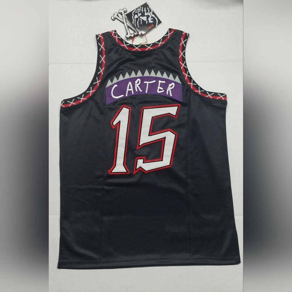 Brand X Toronto Vince Carter #15 Jersey We Run The North Black Basketball Size S